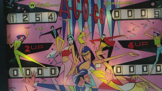 Arcade Glow XL – 16"x20" Illuminated Pinball Art Panel - "A-GO-GO"